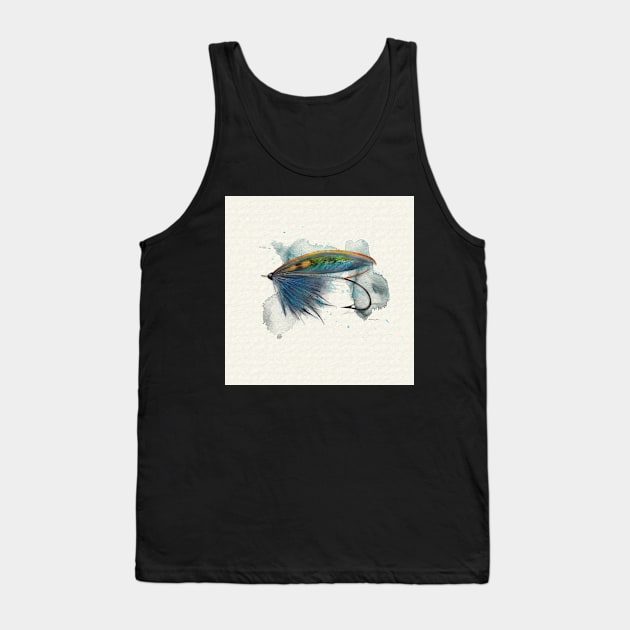 Blue River Salmon Fly No.9 Tank Top by MikaelJenei